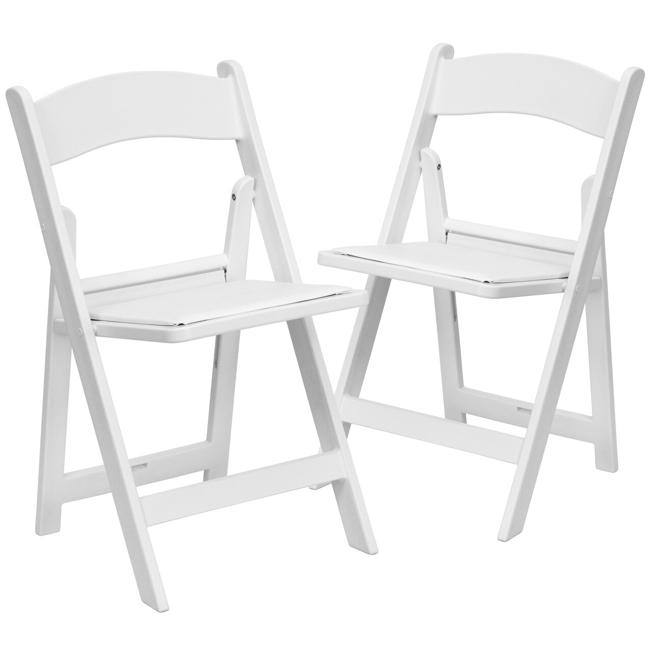 Emma and Oliver Folding Chair - Resin– 2 Pack 800LB Weight Capacity Event Chair